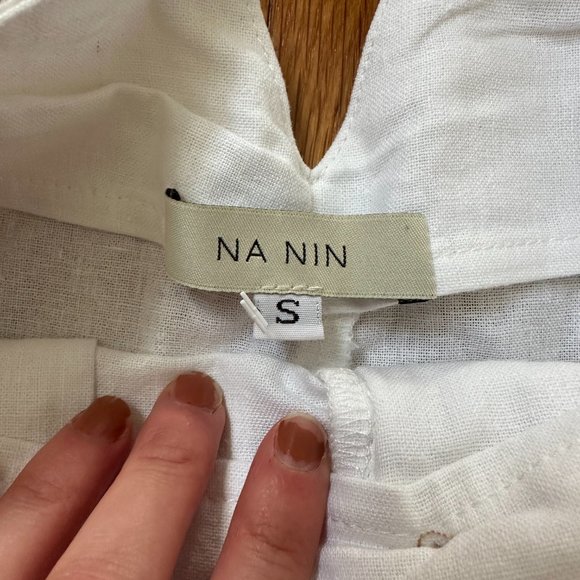 NWOT Na Nin Townes Cotton Linen Trousers - Picture 4 of 4